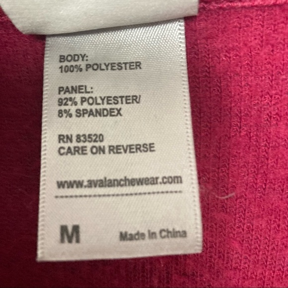 Avalanche Outdoor Half Zip PulloverSweatshirt Jacket Pink Medium - Picture 6 of 12